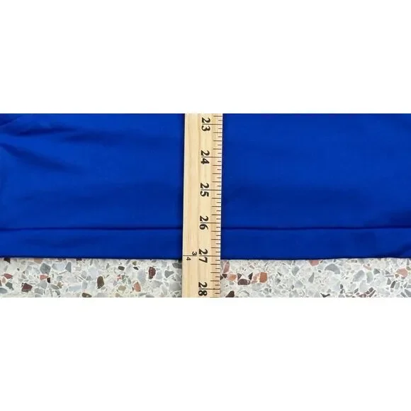 B. Draddy Men's Embroidered Logo‎ Blue 1/4 Zip Pullover Size Large